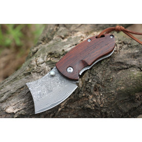 VG10 Damascus Steel Blade Razor Folding Portable Multi-Function Utility Pocket Knife UD405222